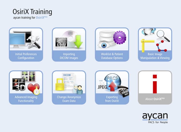 OsiriX PRO Video Tutorials