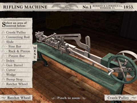 Civil War Rifling Machine (1853) App screenshot 3
