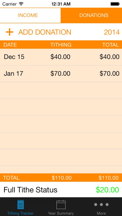 Full Tithe - LDS Tithing Tracker