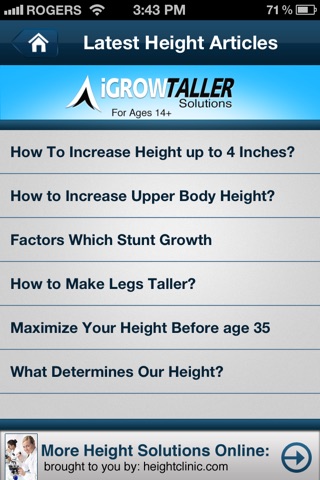 iGrowTaller - Grow Taller and Height Increase for Adults screenshot 4