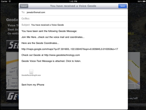 Geode Communicator (iPad Edition) screenshot 3