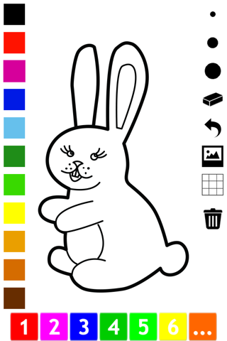 Animal Coloring Book for Children: Learn to draw and color animals like cat, cow, horse, pig, bird and rabbit screenshot 3