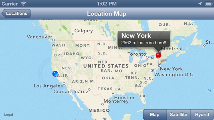 Distances from