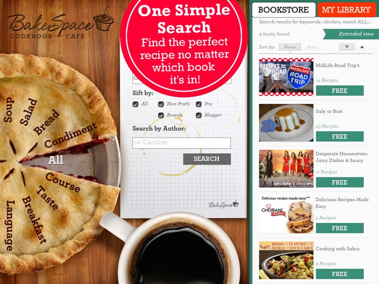 Cookbook Cafe: The grassroots way to shop for cookbooks -- by BakeSpace.com