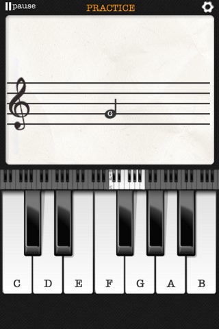 Note Trainer - sight reading for piano screenshot 4