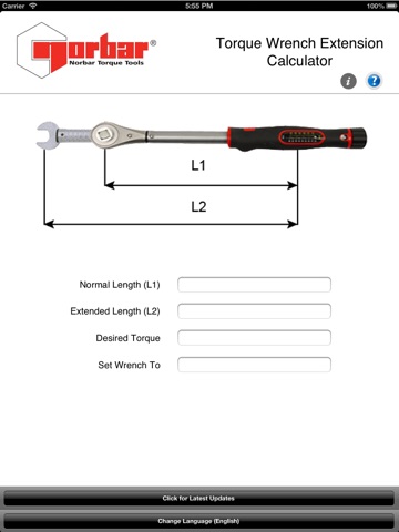 Torque Wrench Extension Calc screenshot 2