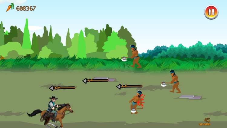 Cowboy & Indian Horse Fighting Battle Free screenshot-4