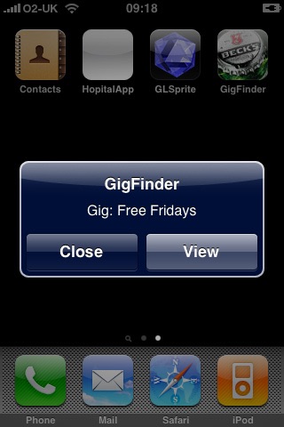 Beck's Gig Finder screenshot 2