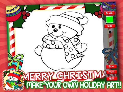 Doodle Holidays - Christmas Color Paint Design Book screenshot 4