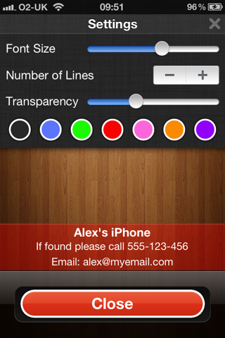 Contact Lockscreen Info screenshot 3