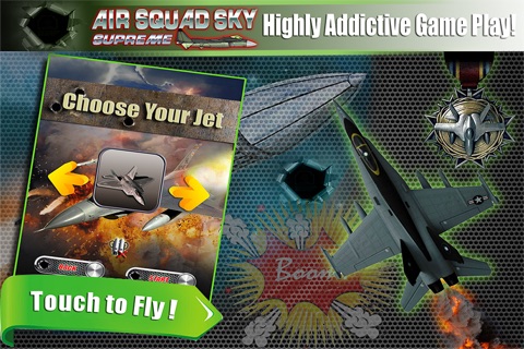 Renegade Air Squad Supreme Jet Fighter PRO : After burner burn out in the sky screenshot 2
