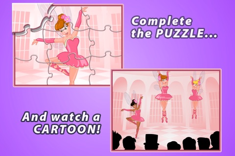 Kids Puzzles: Princess Pony and the Ballerina Fairies Animated Jigsaw Puzzle for Kids! screenshot 3
