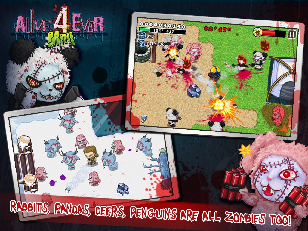 Alive4ever mini: Zombie Party for iPad screenshot 2