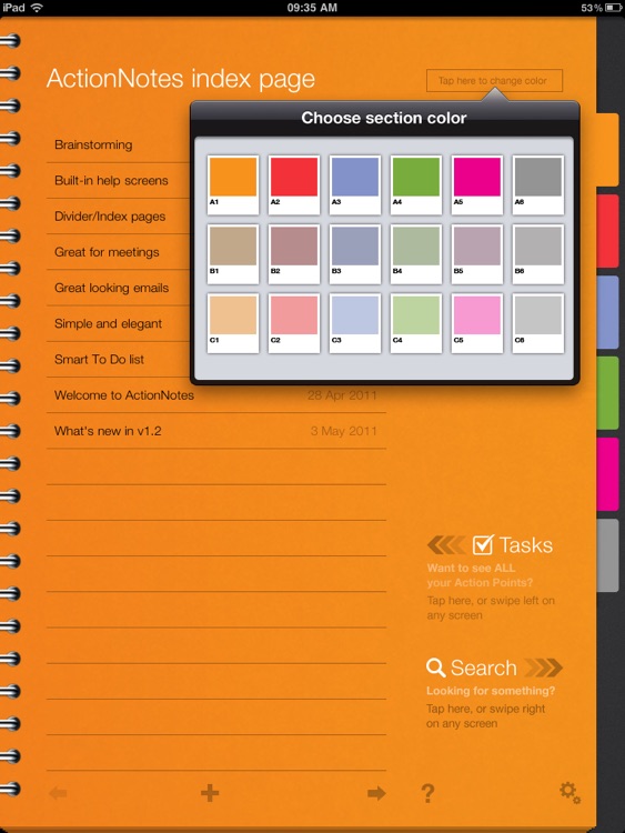 ActionNotes