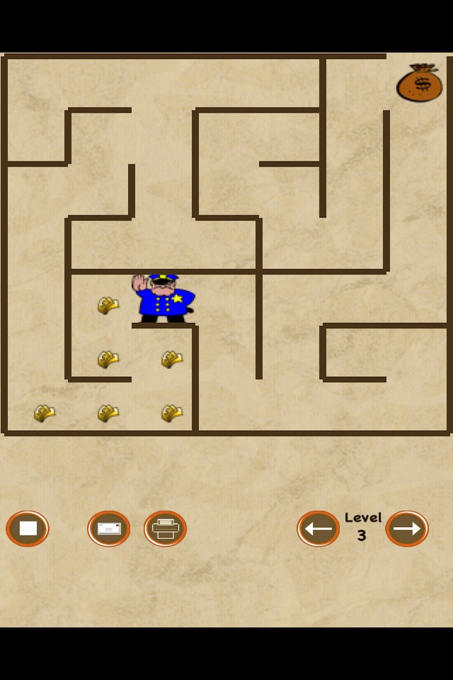 Police and Robber Maze (catch the money before the crook) screenshot 3