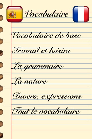 Vocabulaire Espagnol - Français - Flashcards screenshot 2