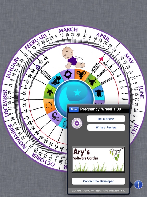 Pregnancy Wheel HD - Due Date Calculator screenshot-3