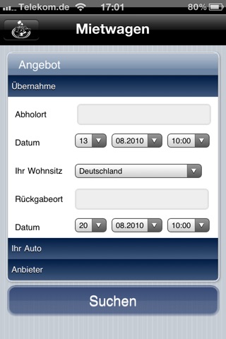 fluege.com Flug, Mietwagen screenshot 3