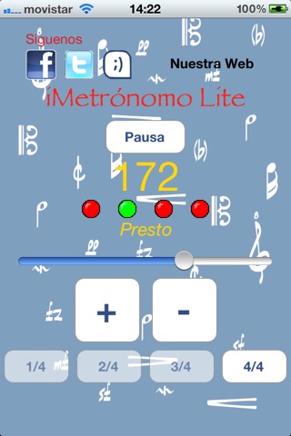 iMetrónomo Lite screenshot 2