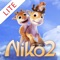 Based on the movie Niko 2 – Little Brother, Big Trouble, this exciting iPad book app holds a narrated story with sounds and pictures, in addition to scenes from the movie