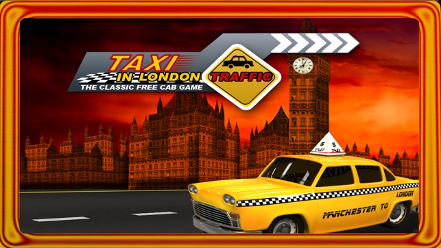 Taxi in London Traffic - The Classic fre