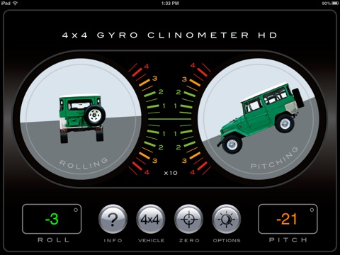 4x4 Gyroscope Clinometer HD screenshot 2