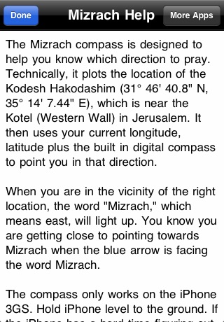 Mizrach Compass - מצפן לירושלים