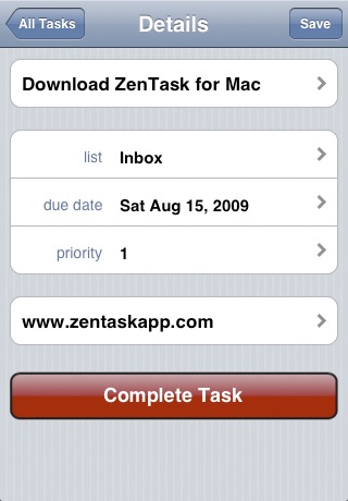 ZenTask screenshot 2