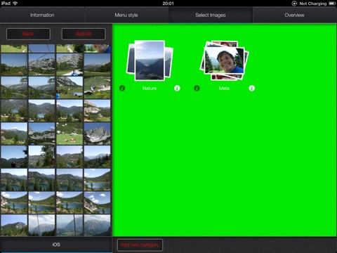 Portfolio editor for iPad screenshot 2