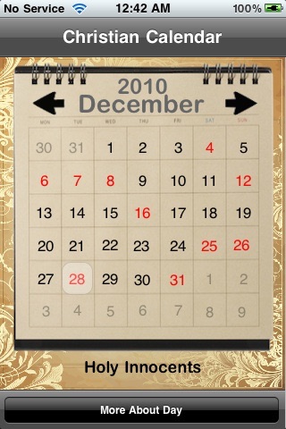 Christian Calendar screenshot 3