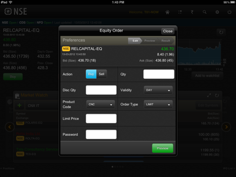 NSE Mobile for iPad screenshot 2