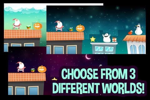Santa's Chimney Quest Free - Rooftop Runner Holiday Game screenshot 2