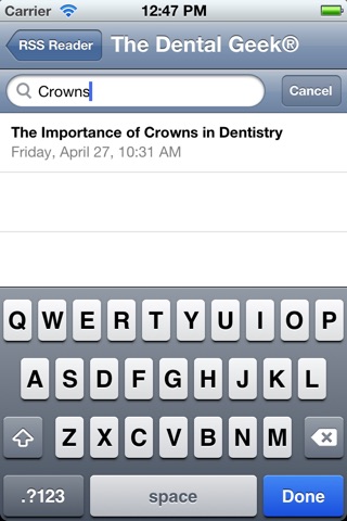 Dental Geek RSS Reader screenshot 4