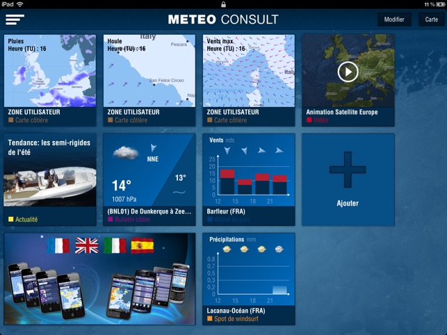 Météo Marine pour iPad