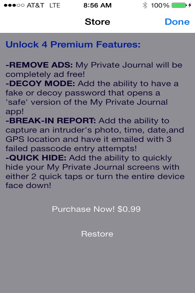 My Private Journal: Free Secret Photo, Video, & Journal Manager screenshot 3