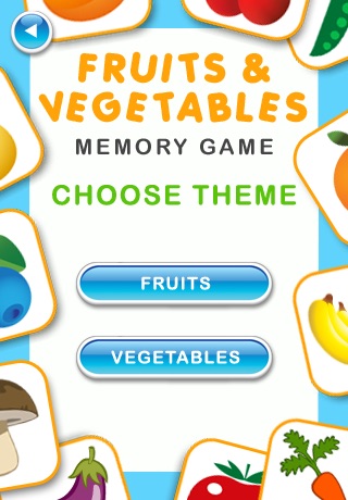 Fruits and Veggies Educational Memory Game screenshot-3