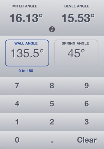 Crown Molding Angle Finder • Calculate Miter and Bevel Angles screenshot 2