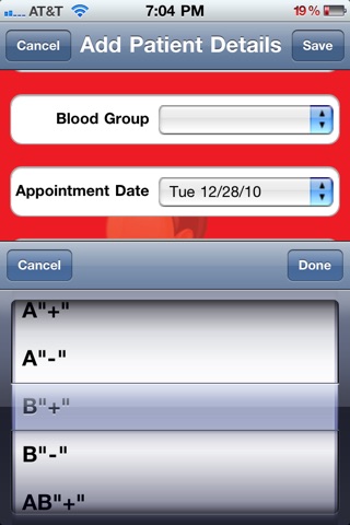 Patients Database HD screenshot 2