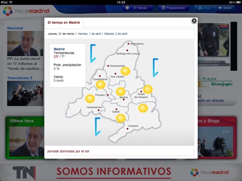 Telemadrid.es for iPad screenshot 3