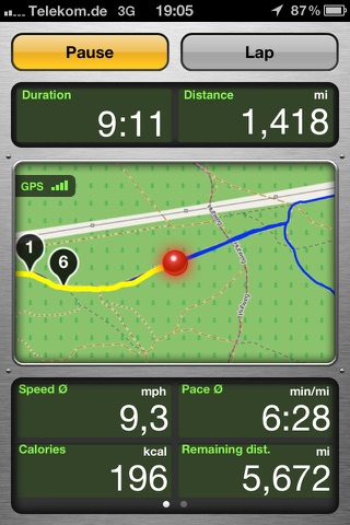 1-2-sports - GPS Trainer screenshot 3