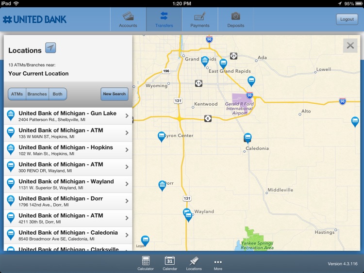 United Bank of Michigan Mobile Banking for iPad screenshot-4