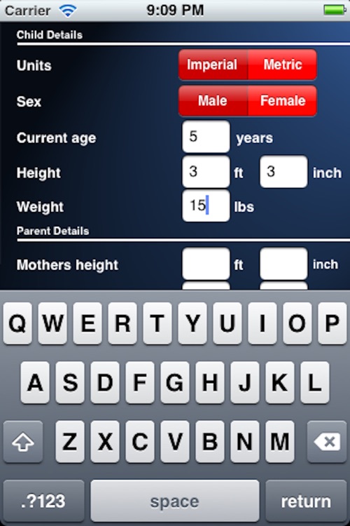 Adult Height Calculator