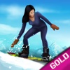 Snowboard Winter Downhill Mountain Sport : The cold snow race - Gold Edition