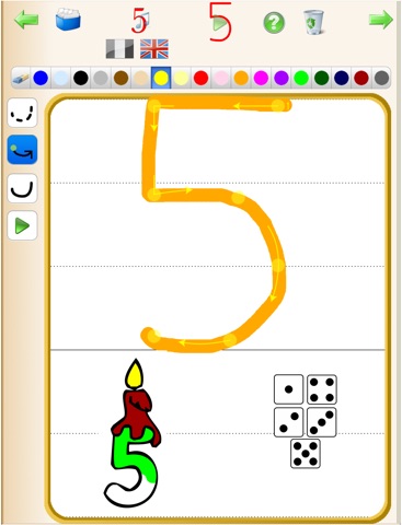 Write Numbers from 0 to 9 - English and French Sounds screenshot 4