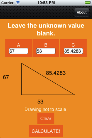 Pythagorean Theorem Solver screenshot 2