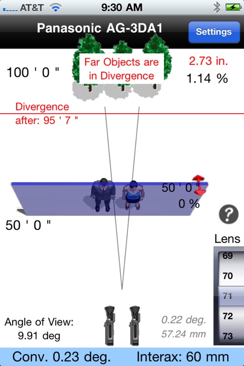 RealD Pro AG-3DA1  Stereo3D Calculator for Panasonic Fixed IA Camera