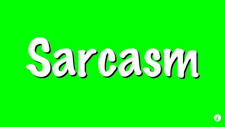 Sarcasm Sign for iPhone