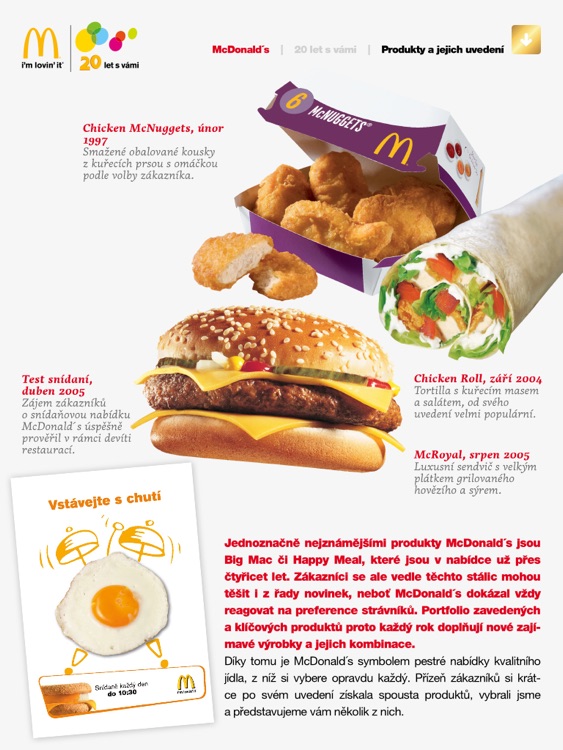 McDonald's 20 let s vámi