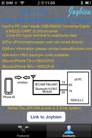 Bluetooth 4.0 UART screenshot 2