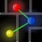 Several balls held together by force fields must make their way through a series of intriguing puzzles